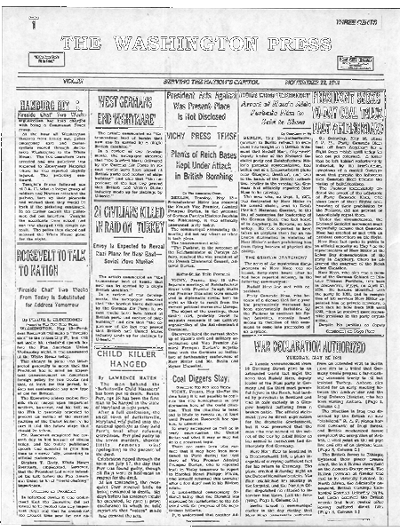 Washington Press clipping